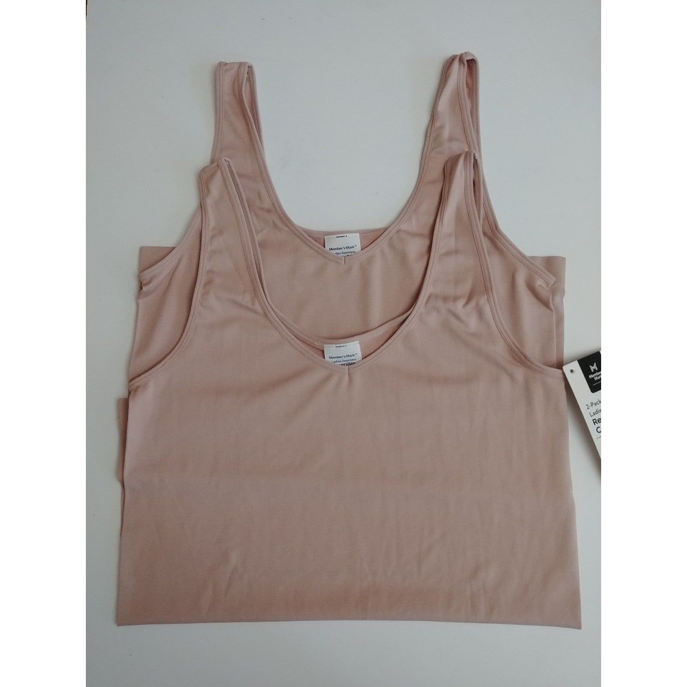 Ladies Seamless Reversible Cami 2 Pack L